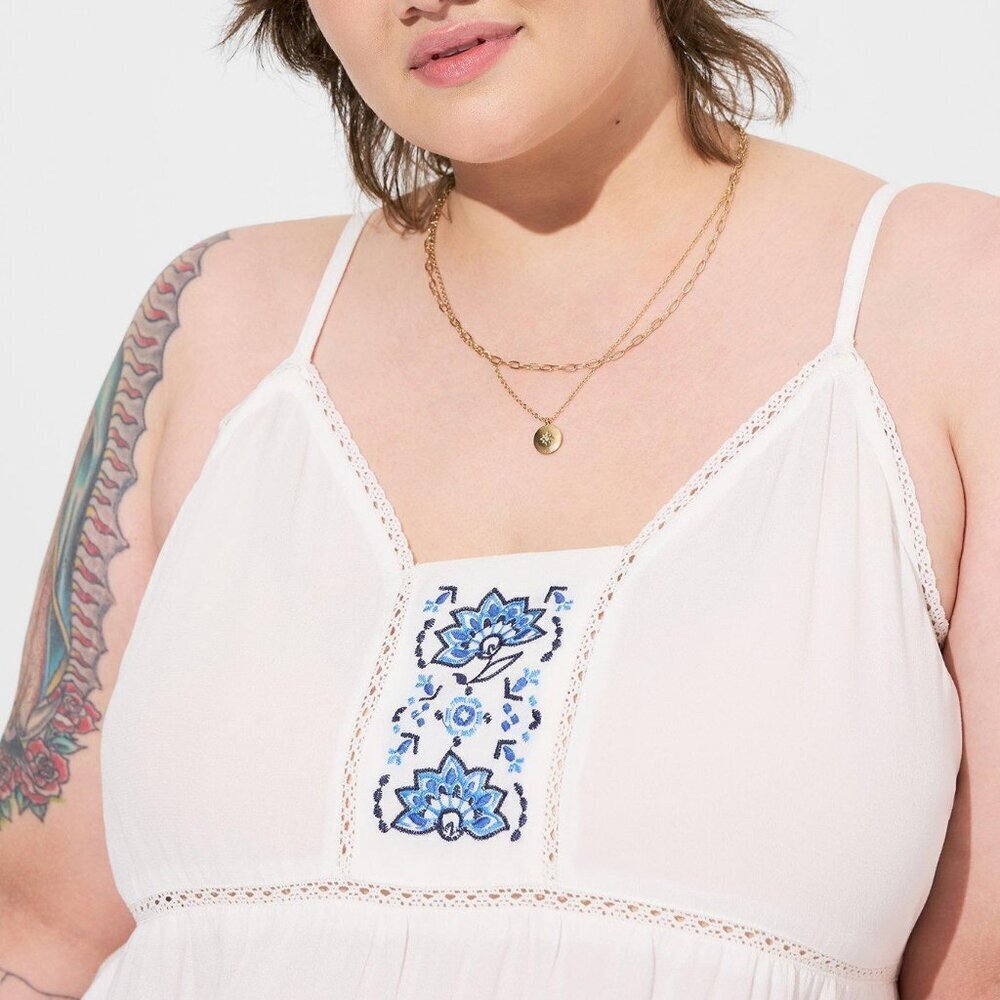 Challis Embroidered Cami - Picture 4 of 5